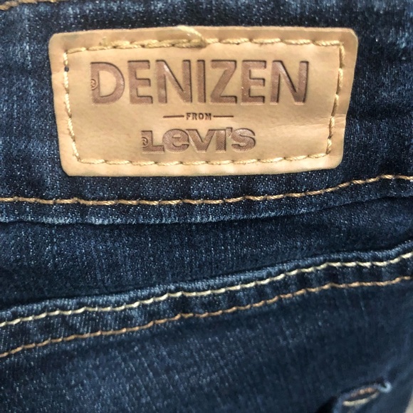 Levis Denizen Modern Slim Stretch Jeans Mid Rise Blue Wash Size 27 - Picture 5 of 8